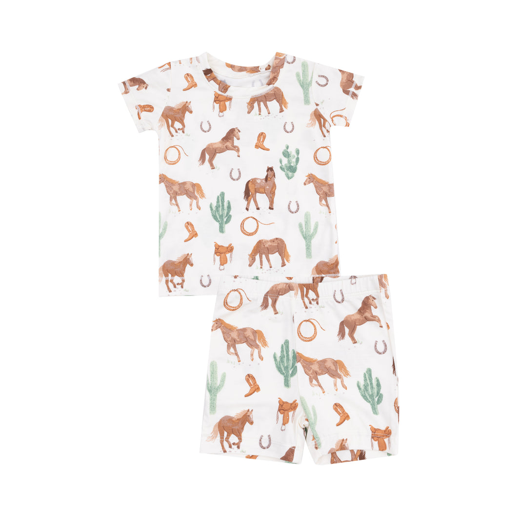 Pajama Set - Western Horses
