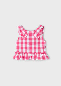 Top - Peplum Pink
