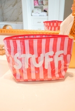 Load image into Gallery viewer, Stuff - Candy Stripes Clear Coat Toiletry Bag
