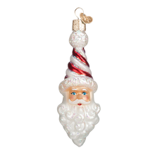 Load image into Gallery viewer, Peppermint Twist Santa Ornament
