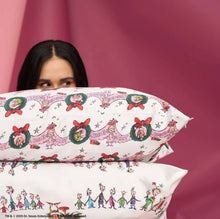 Load image into Gallery viewer, The Grinch x Kitsch Satin Pillowcase in Whoville

