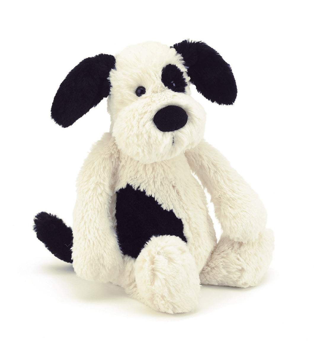 Plush - Bashful Black & Cream Puppy Medium