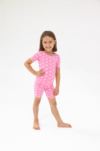 Pajama Set - Pink Bows