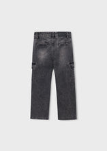 Load image into Gallery viewer, Cargo Pants- Black Denim
