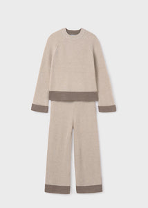 Knit Pant Set - Cream