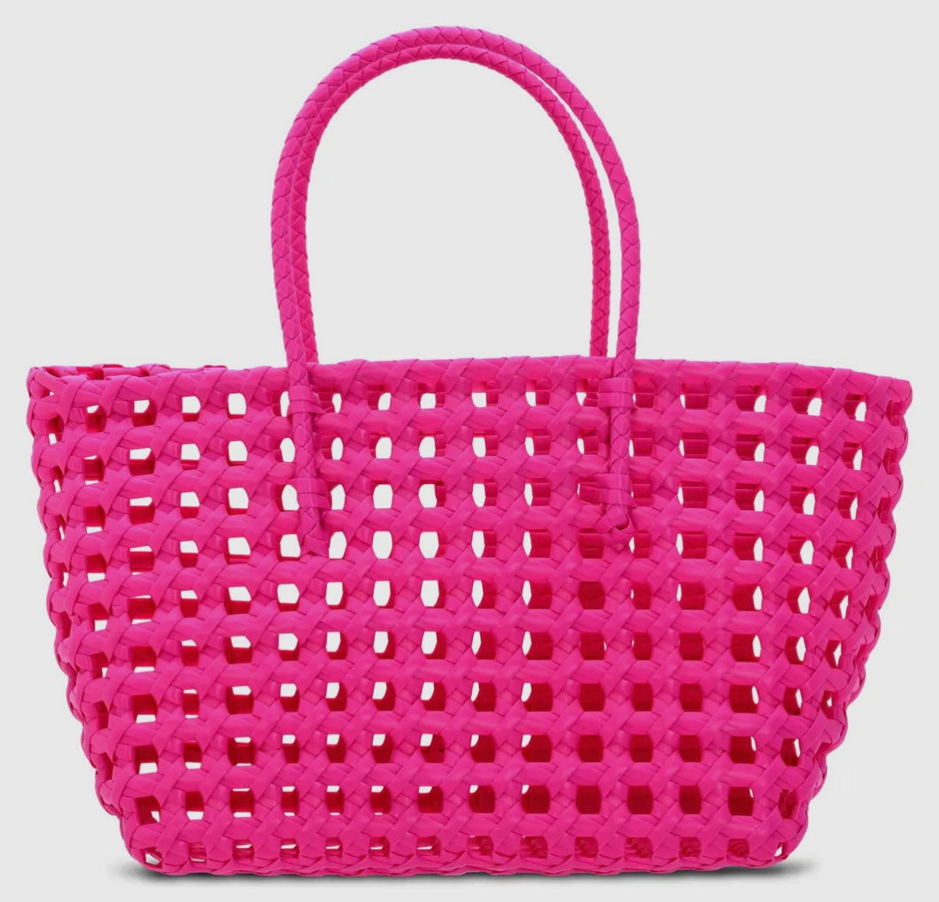 Tote - Small Woven Pink