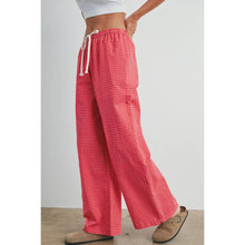 Load image into Gallery viewer, Drawstring Check Pants
