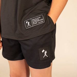 Diamond Air Liner Mesh Training Shorts (Black) - Youth