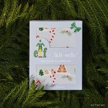 Load image into Gallery viewer, Elf x kitsch Satin Pillowcase- Periwinkle Christmas
