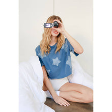 Load image into Gallery viewer, Raw Edge Star Patch Top
