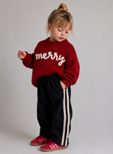 Load image into Gallery viewer, Knit Unisex MERRY Hand stitched
