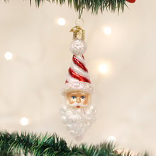 Load image into Gallery viewer, Peppermint Twist Santa Ornament
