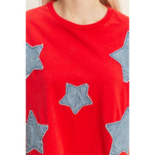 Load image into Gallery viewer, Raw Edge Star Patch Top
