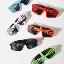 Load image into Gallery viewer, Boys Paint Splatter Shield Sport Sunglasses
