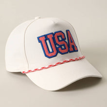Load image into Gallery viewer, USA Patch Rope Trucker Hat
