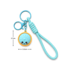 Load image into Gallery viewer, Cute Bao Bun Dumpling Stress Relief Fidget Clicker Bag Charm Keychains
