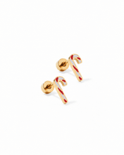 Load image into Gallery viewer, Screwback Stud Earrings - Peppermint Twist
