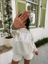 Load image into Gallery viewer, Lucky mock neck sweatshirt - ash (RTS)
