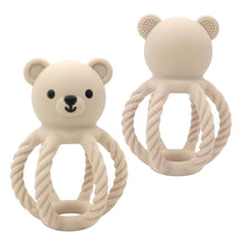 Load image into Gallery viewer, BPA All Silicone Teddy Rattle
